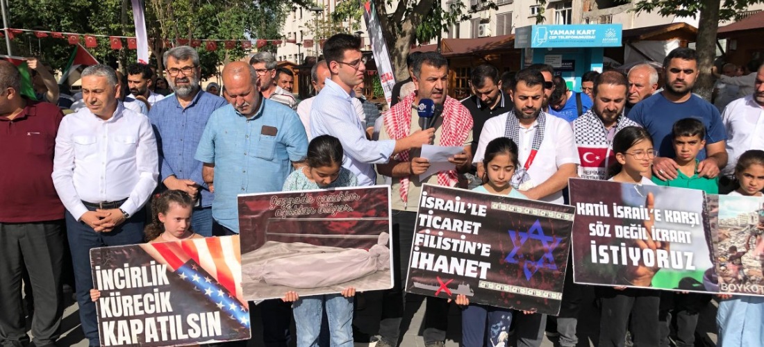 Adıyaman’da İsrail'e karşı 'Kıyamdayız' protestosu